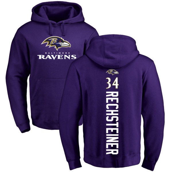Bronson Rechsteiner Youth Baltimore Ravens Purple Backer Pullover ...